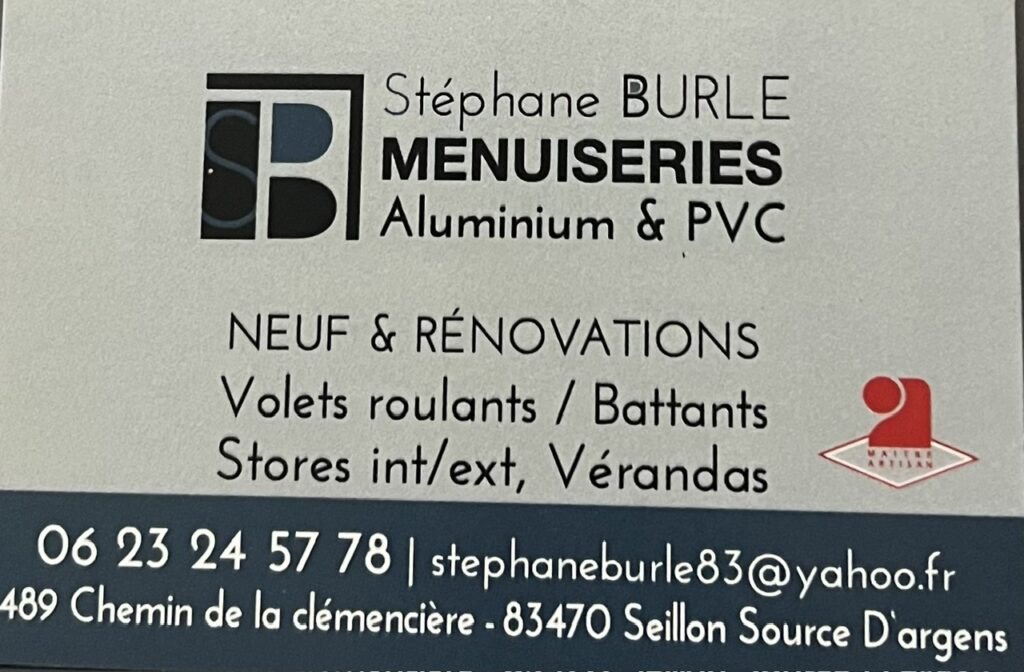 menuiserie stéphane burle